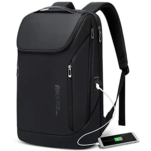 BANGE Waterproof Business Laptop Backpack open