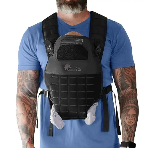 WOLF TACTICAL black military-style baby carrier for men