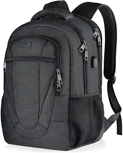 BIKROD extra large 17 inch school backpack in black