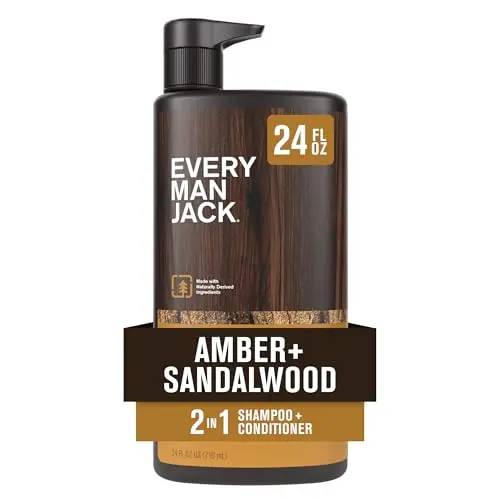 Every Man Jack Amber Sandalwood 2-in-1 Shampoo Conditioner bottle