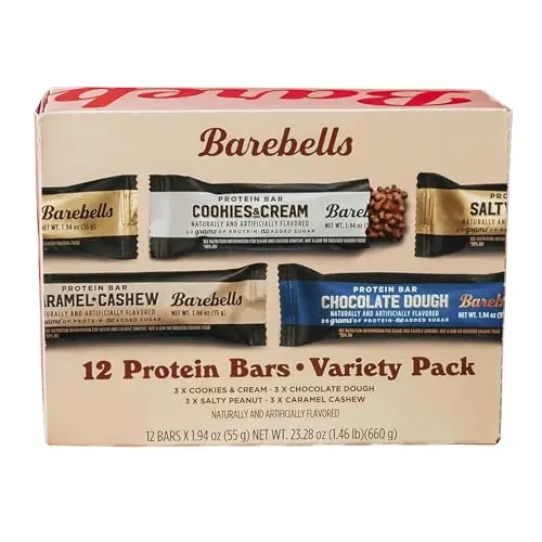 Barebells Protein Bars Variety Pack with Cookies & Cream and other flavors