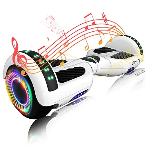 SIMATE all-terrain hoverboard for kids with app control and LED wheel lights