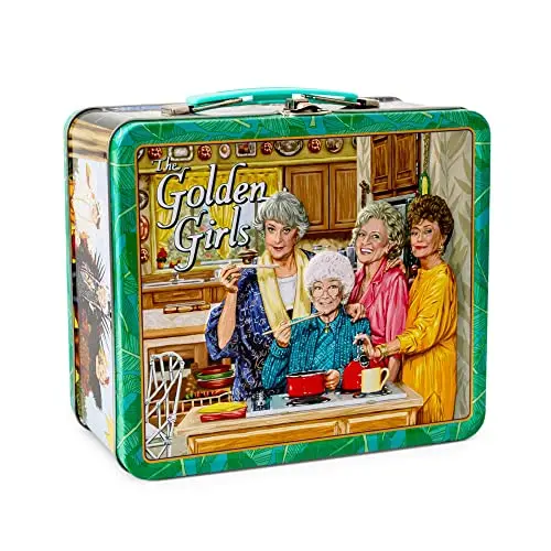 Toynk Golden Girls metal lunchbox with retro design and embossed details