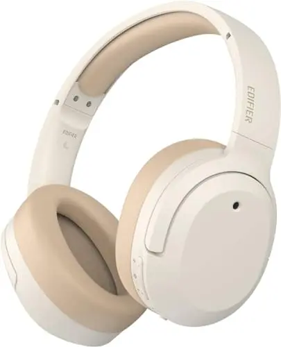 Edifier W820NB Plus Hybrid Active Noise Cancelling Headphones in Ivory