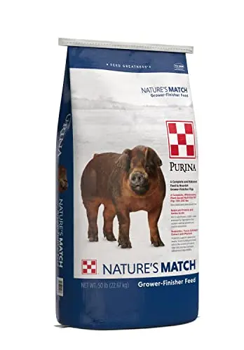 Purina Nature's Match Grower-Finisher Pig Feed 50 lb bag