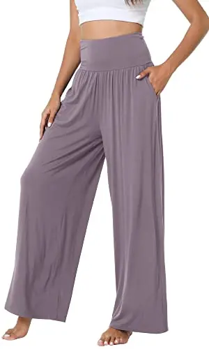 WiWi Viscose from Bamboo Women's Pajama Pants in violet