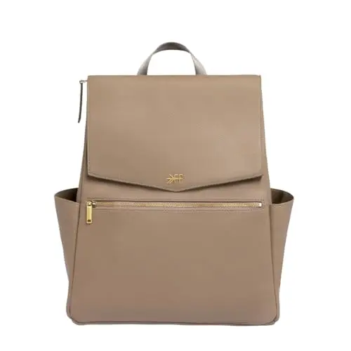 Freshly Picked Classic II diaper backpack in Aspen color, showing multiple pockets and adjustable straps