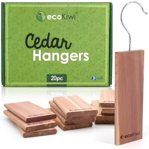 ecoKiwi cedar hang up blocks with hole for hangers