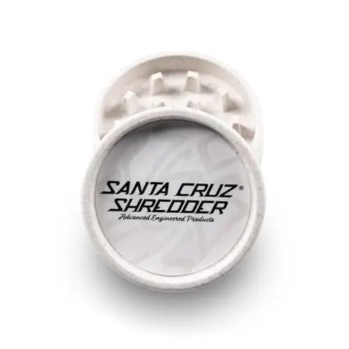 Santa Cruz Shredder 2-Piece Medium Herb Grinder in White