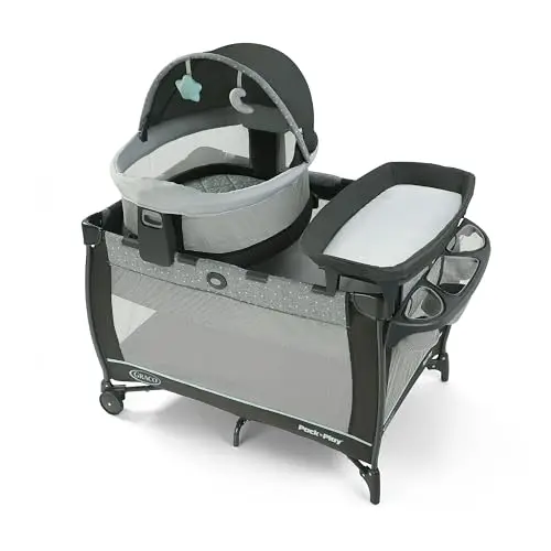 GRACO Pack n Play Travel Dome DLX Playard with removable bassinet