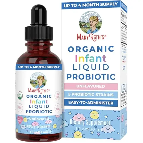 MaryRuth Organics USDA Organic Infant Liquid Probiotic Drops bottle