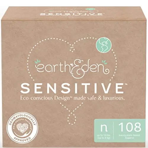 Earth and Eden Sensitive eco-conscious diaper package for newborns