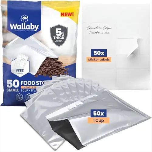 Wallaby 1-Cup Mylar Bags for spices and herbs