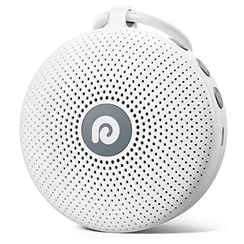 Dreamegg D11 Max white noise machine in classic white with carrying loop