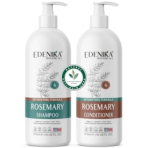Edenika Botanicals Rosemary Oil Shampoo and Conditioner Set