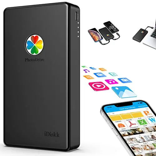 iDiskk 2TB MFi Certified external hard drive for iPhone