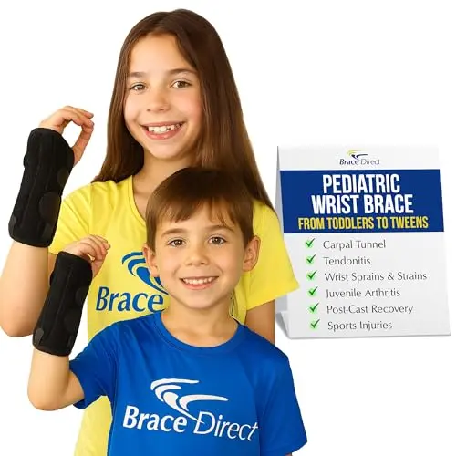 Brace Direct lace-up wrist support brace for older children's right hand