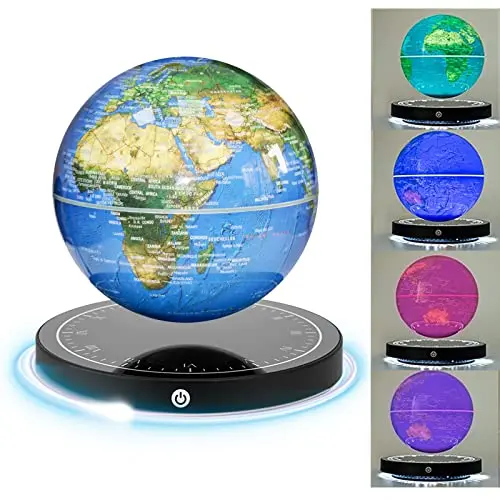 Cicorfu magnetic levitating floating globe with LED light