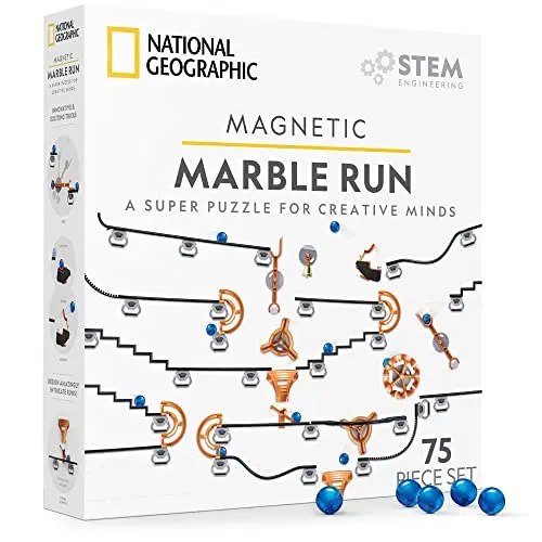 National Geographic magnetic marble run STEM building set