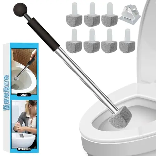 YINGMORE pumice stone toilet bowl cleaner with stainless steel handle