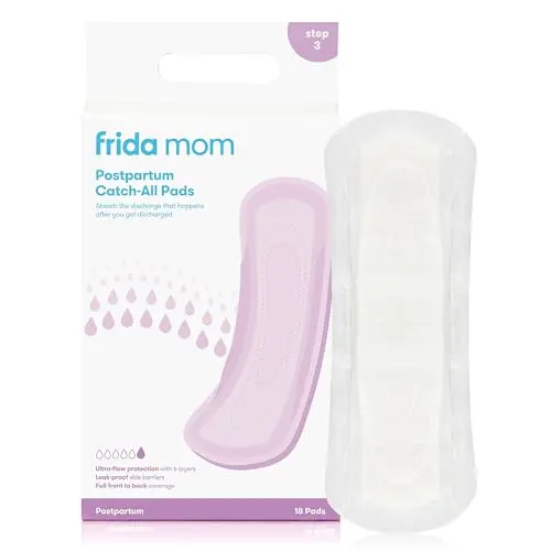 Frida Mom leak-proof postpartum maxi pads in packaging