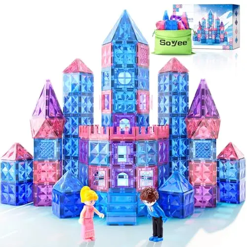 Soyee diamond magnetic building blocks for princess castle construction