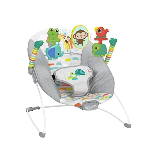 Bright Starts Playful Paradise bouncer with spinning toys