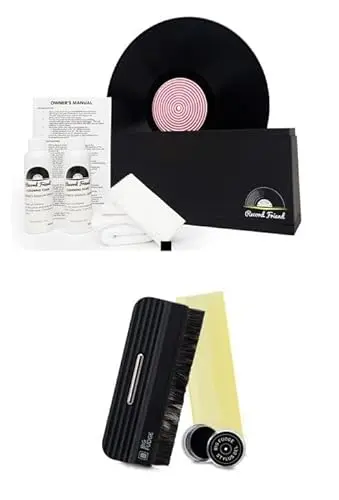 Big Fudge vinyl record cleaning machine kit with spinner, fluid, and accessories