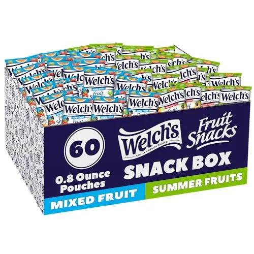 Welch's Mixed Fruit and Summer Fruits variety pack box