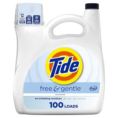Tide Free and Gentle liquid laundry detergent bottle