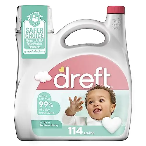 Dreft Stage 2 Active Baby Liquid Laundry Detergent bottle