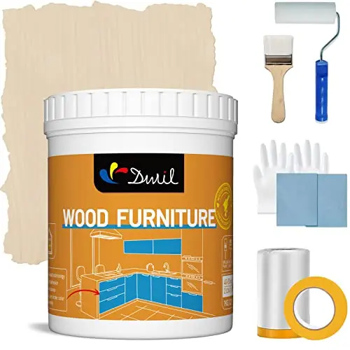 DWIL Acrylic Wood Paint Kit with tools in Amber color