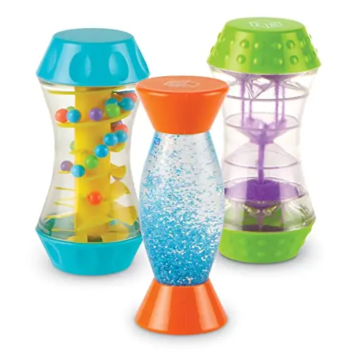 Learning Resources Sensory Trio Fidget Tubes with glitter, sand, and beads