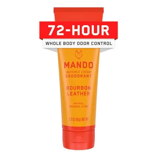 Mando Invisible Cream single tube in Bourbon Leather scent