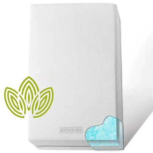 Modera white dual-sided crib mattress with organic cotton cover