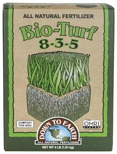 Down to Earth Bio-Turf 4 lb box of organic fertilizer