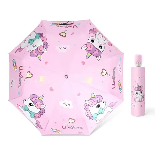 Hannstar Automatic Kids Umbrella with cute kitty design