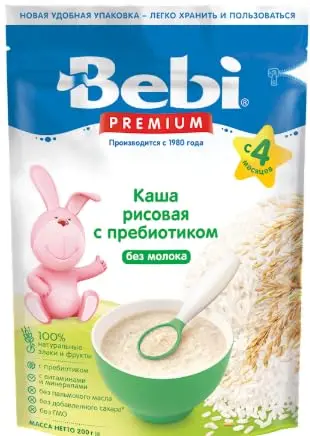 Bebi Premium Rice Cereal with Probiotic, No Milk package