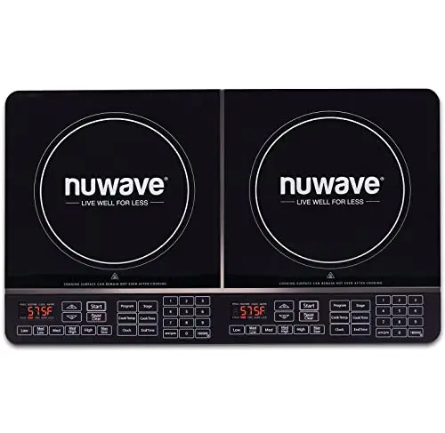 Nuwave double induction cooktop with independent controls