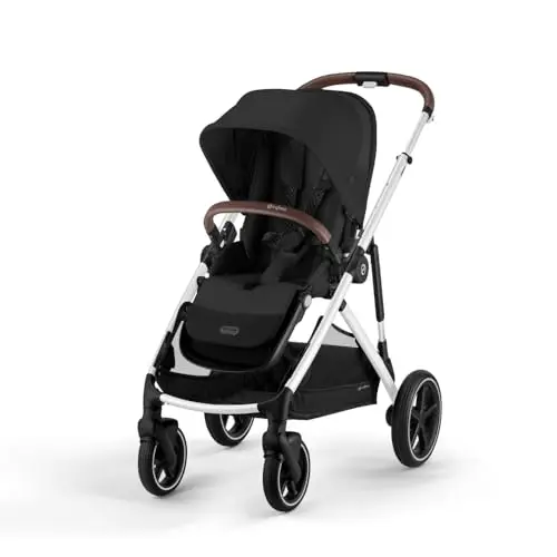 Cybex Gazelle S all-in-one modular stroller in Moon Black