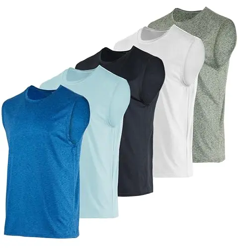 Real Essentials Dry Fit Men's Tank Top in a multipack