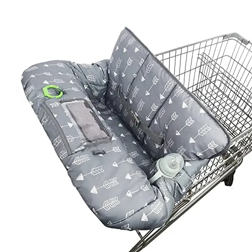RHYDEER grey arrow shopping cart cover with complete 360-degree coverage
