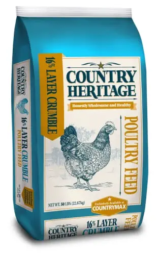 Country Heritage Chicken Layer Crumble 50lb bag for egg layers