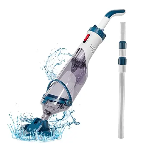ENHULK T403 handheld pool vacuum with triangular brush head attached