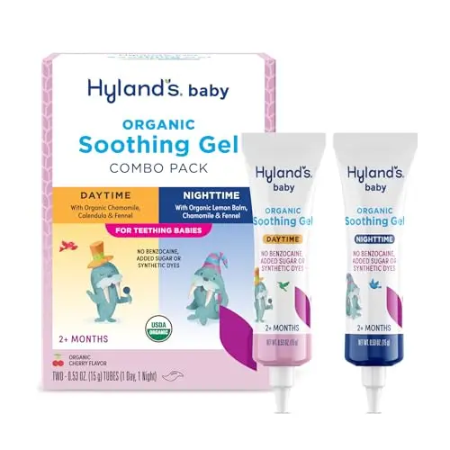 Hyland's Baby Organic Day and Night Oral Soothing Gel combo pack