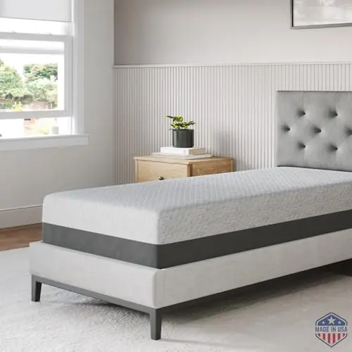 Celestial Sleep Gel Memory Foam Twin XL Mattress expanding from its box