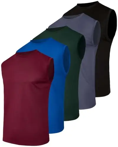 Real Essentials Mesh Active Tech Men's Tank Top with racerback design