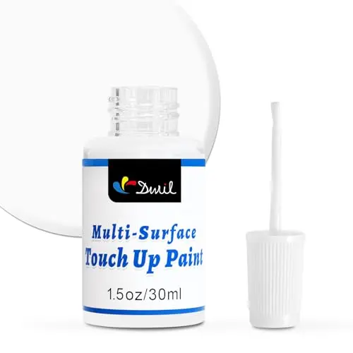 DWIL white touch up paint pen with built-in brush for scratch repair