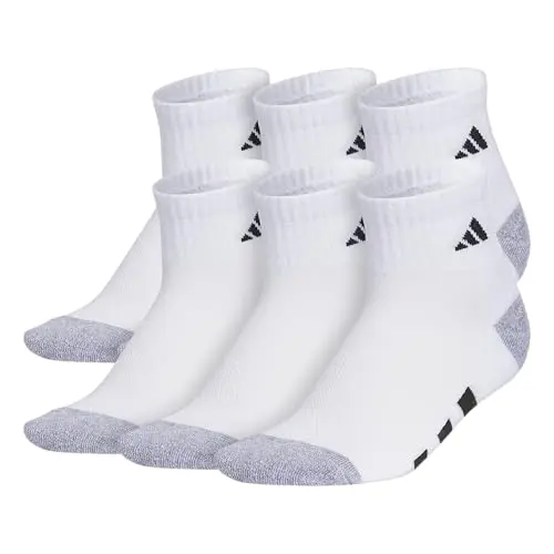 adidas unisex kids quarter ankle socks with colorful stripes