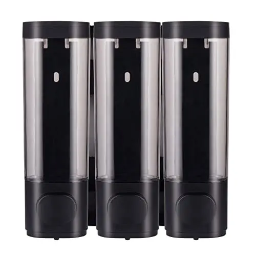 Little World 3-chamber soap dispenser in black